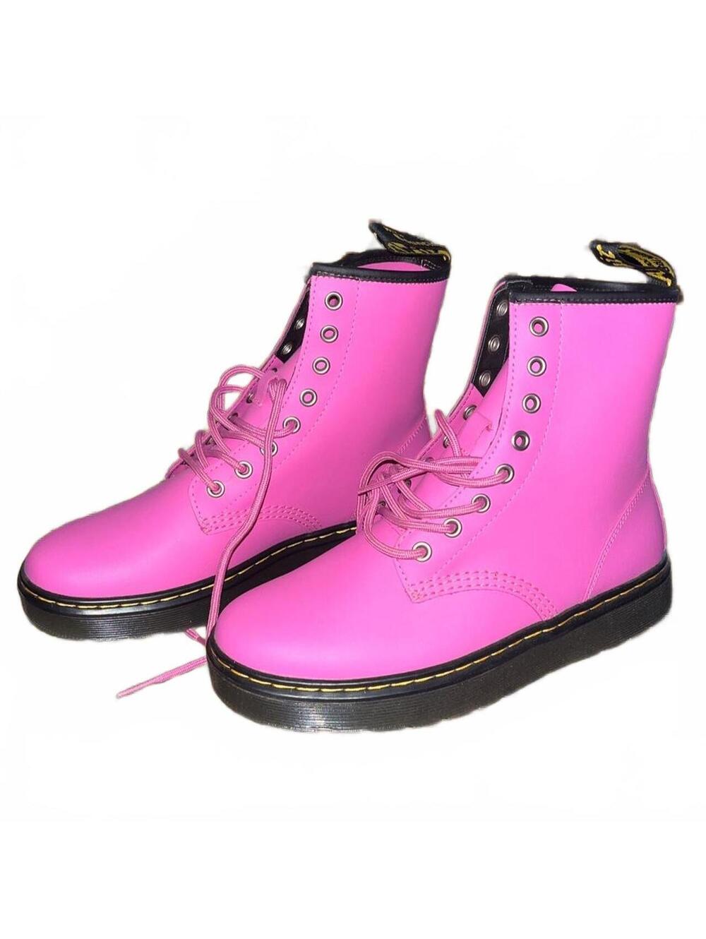 Dr. Martens Zavala Hot Pink 8-Eye Boots NWOT Women’s US 8
